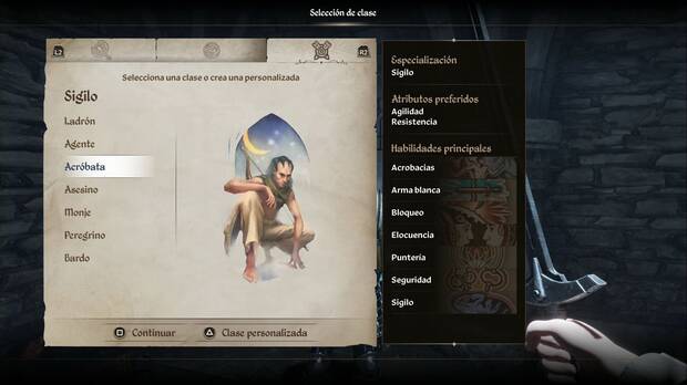 The Elder Scrolls IV: Oblivion Remastered - Clases, Acróbata