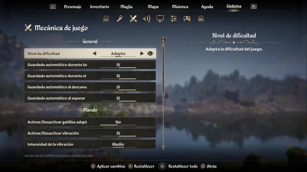 The Elder Scrolls IV: Oblivion Remastered - Cómo cambiar la dificultad desde el menú del Sistema
