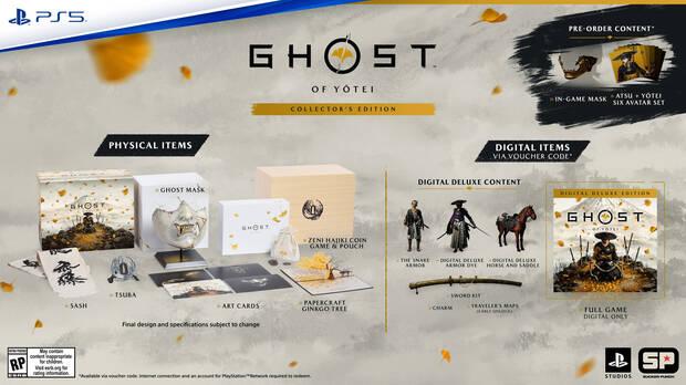 Edición coleccionista de Ghost of Yotei.