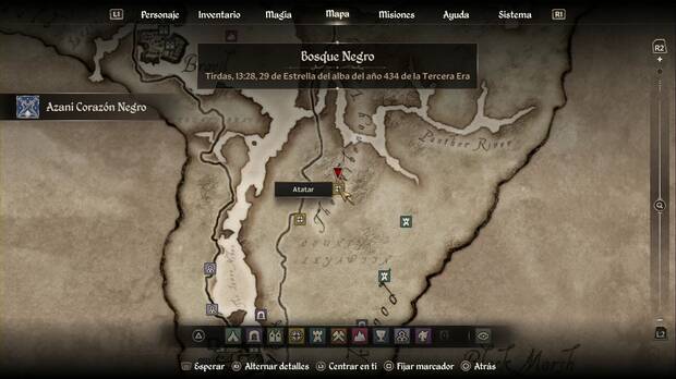 The Elder Scrolls IV: Oblivion Remastered - Azani Corazón Negro, ubicación de las ruinas de Atatar