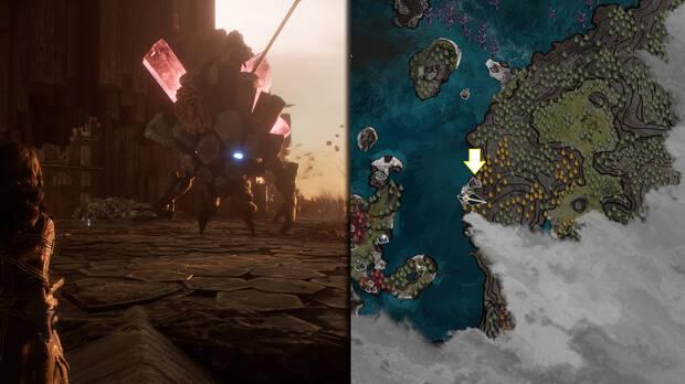 Clair Obscur: Expedition 33 - Localización del jefe secreto Hexga cromático