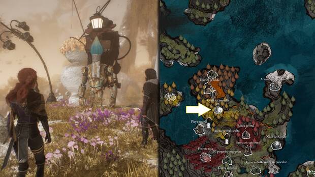 Clair Obscur: Expedition 33 - Localización del pictos Trabajo en equipo