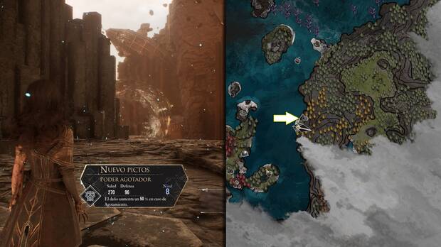 Clair Obscur: Expedition 33 - Localización del pictos Poder agotador
