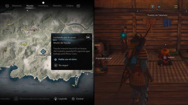 Assassin's Creed Shadows - Hablar con el ronin para encontrar a Kimura Kei de los Templarios