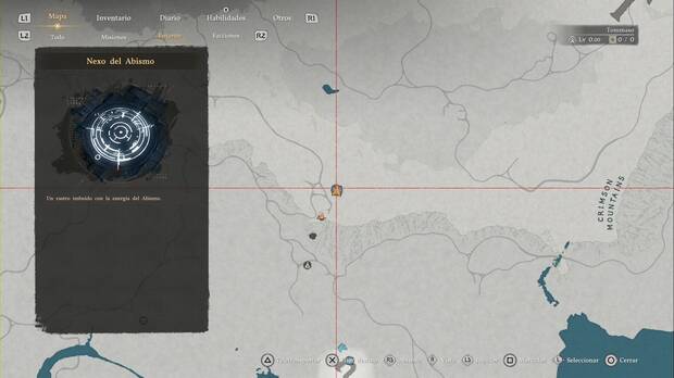 Crimson Desert - Nexos del Abismo en Tommaso, ubicaci�n del punto de viaje r�pido Monta�as Carmes�es