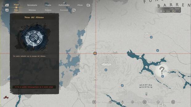 Crimson Desert - Nexos del Abismo en Tommaso, ubicaci�n del punto de viaje r�pido Monta�a del Fuego Extinto (2)