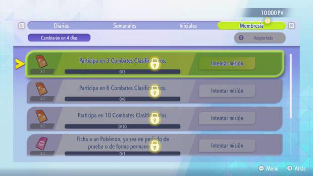 Pok�mon Champions - Misiones de membres�a para conseguir tickets de fichaje y tickets de entrenamiento