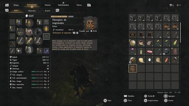 Crimson Desert - Desaf�os de Operaci�n, Disruptor de engranajes en el men�