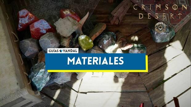 Crimson Desert - Portada del nodo de Materiales