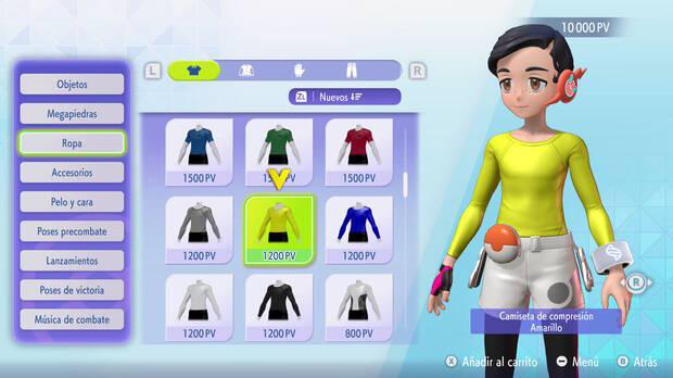 Pokémon Champions - Conseguir gratis nueva ropa y accesorios gastando PV en la tienda
