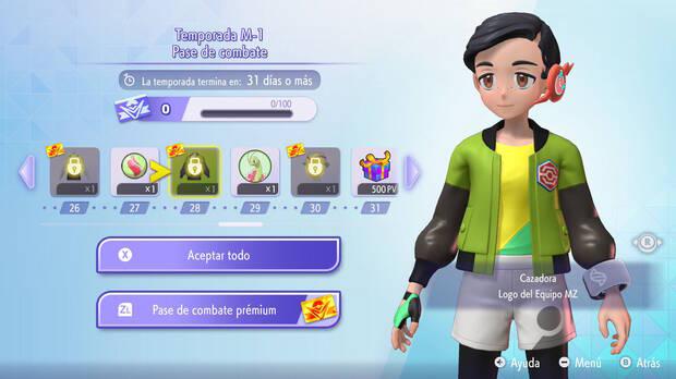 Pokémon Champions - Conseguir ropa y accesorios exclusivos como recompensas del pase de combate prémium