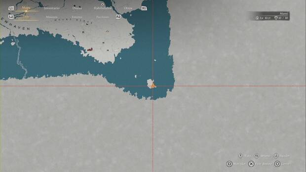 Crimson Desert - Desaf�os de Infortunio, ubicaci�n de la isla donde se encuentra el Monolito del Abismo El extremo meridional