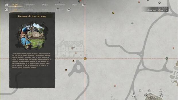 Crimson Desert - Minijuegos, ubicaci�n del punto donde se juega a Ojo del halc�n