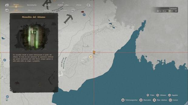 Crimson Desert - Infortunio, ubicaci�n de la Cima de la Abundancia