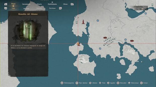 Crimson Desert - Infortunio, ubicaci�n de El acantilado rocoso que est� sobre el altar