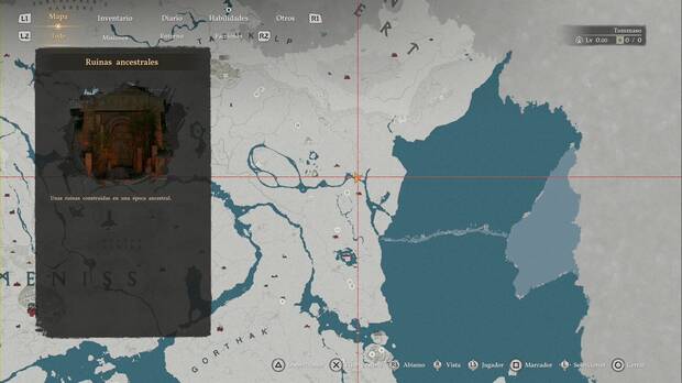 Crimson Desert - Ruinas ancestrales, Ruinas del R�o Rojo, ubicaci�n