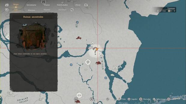 Crimson Desert - Ruinas ancestrales, Ruinas del R�o Rojo, ubicaci�n