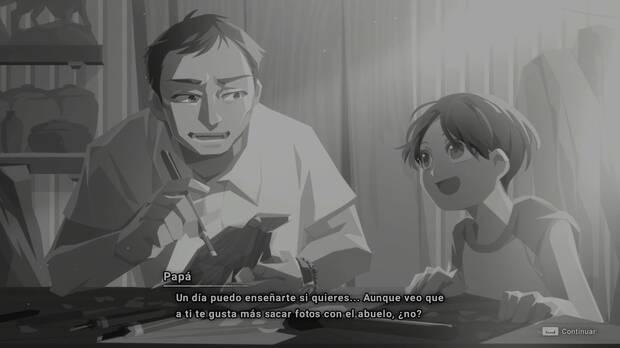 La historia se cuenta de múltiples maneras, incluyendo ilustraciones en blanco y negro.