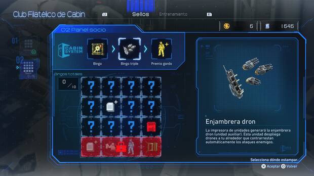 Pragmata - Cómo desbloquear el arma Enjambrera dron en el panel de sellos Socio