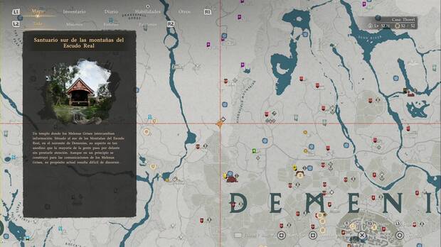 Crimson Desert - Desaf�os de Desaf�os y cambios, Melena Gris enterado; ubicaci�n del Santuario sur de las monta�as del Escudo Real