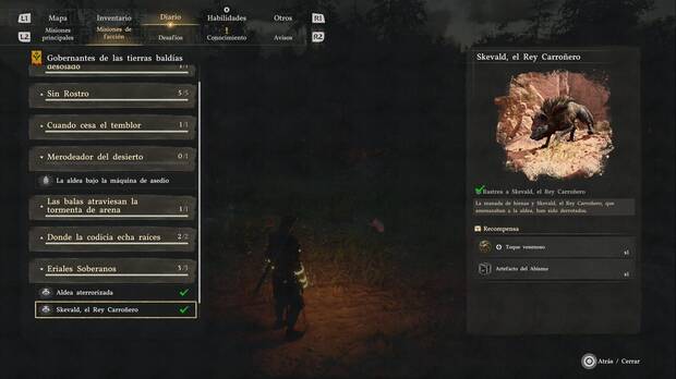 Crimson Desert - Desaf�os de Nuevo Poder, cadena de misiones de Skevald