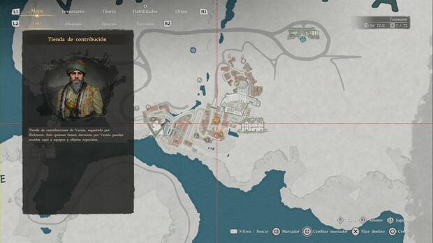 Crimson Desert - Desafíos de Operación, ubicación de la tienda de contribución de Varnia