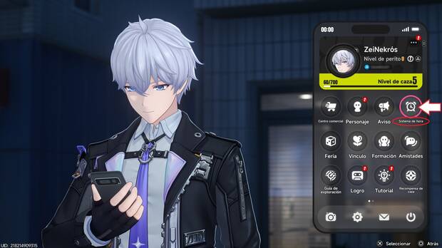 Neverness to Everness - Cómo desbloquear el menú de sistema de hora