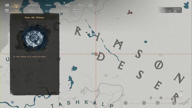 Crimson Desert - Nexos del Abismo en Varnia,  ubicaci�n del punto de viaje r�pido Yermos del Precursor