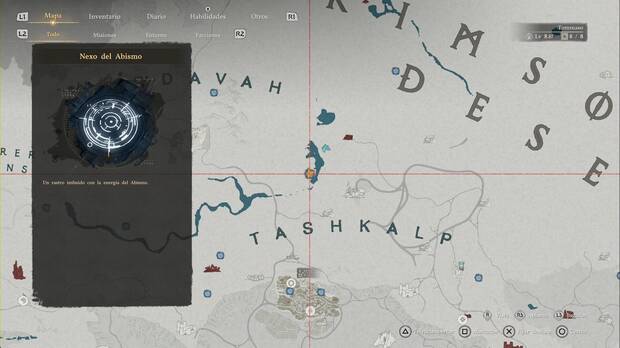 Crimson Desert - Nexos del Abismo en Varnia,  ubicaci�n del punto de viaje r�pido Foso de los Merodeadores