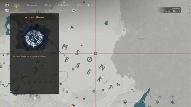 Crimson Desert - Nexos del Abismo en Varnia,  ubicaci�n del punto de viaje r�pido Altar megal�tico desolado