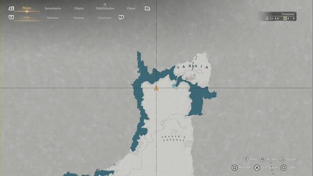 Crimson Desert - Nexos del Abismo en Varnia,  ubicaci�n del punto de viaje r�pido Tierras del Comerciante