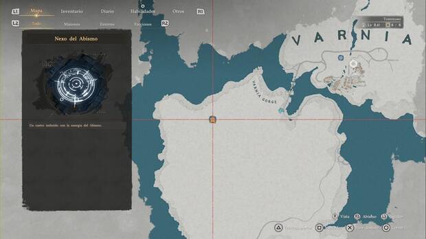 Crimson Desert - Nexos del Abismo en Varnia,  ubicaci�n del punto de viaje r�pido Tierras del Comerciante