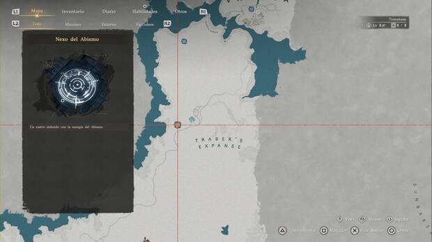 Crimson Desert - Nexos del Abismo en Varnia,  ubicaci�n del punto de viaje r�pido Tierras del Comerciante (2)