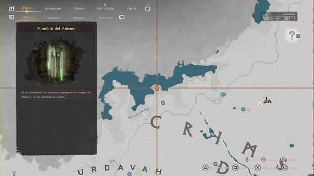 Crimson Desert - Infortunio, ubicaci�n de Litoral del Desierto