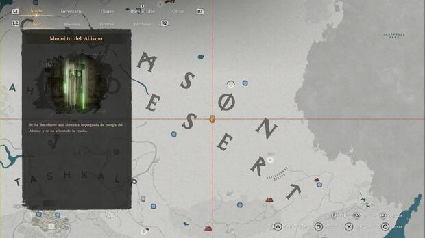 Crimson Desert - Infortunio, ubicaci�n de Hito del Mar de Arena