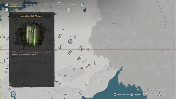 Crimson Desert - Infortunio, ubicaci�n de Arena abrasadora