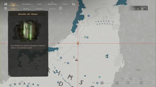 Crimson Desert - Infortunio, ubicaci�n de Colina de Sombra Salada