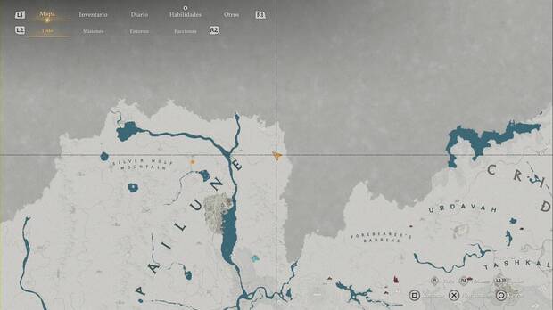 Crimson Desert - Nexos del Abismo de Pailune, ubicaci�n del punto de viaje r�pido Monta�a Abrasada