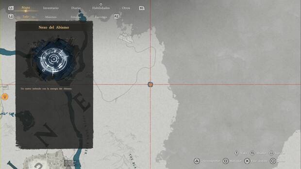 Crimson Desert - Nexos del Abismo de Pailune, ubicaci�n del punto de viaje r�pido Monta�a Abrasada