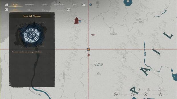 Crimson Desert - Nexos del Abismo de Pailune, ubicaci�n del punto de viaje r�pido Bosque Descarriado 3