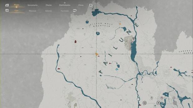 Crimson Desert - Nexos del Abismo de Pailune, ubicaci�n del punto de viaje r�pido Monta�a de Lobo Argento 6