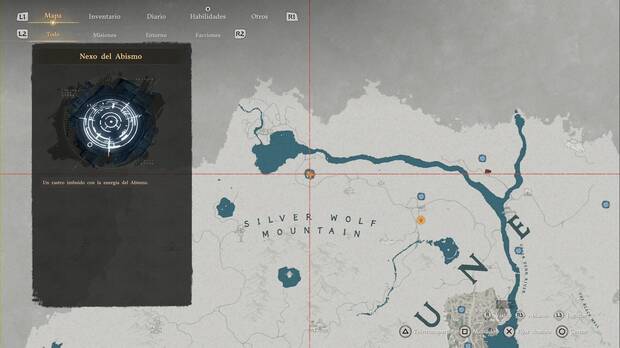 Crimson Desert - Nexos del Abismo de Pailune, ubicaci�n del punto de viaje r�pido Monta�a del Lobo Argento 2
