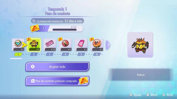 Pok�mon Champions - Tipos de recompensas del pase de combate