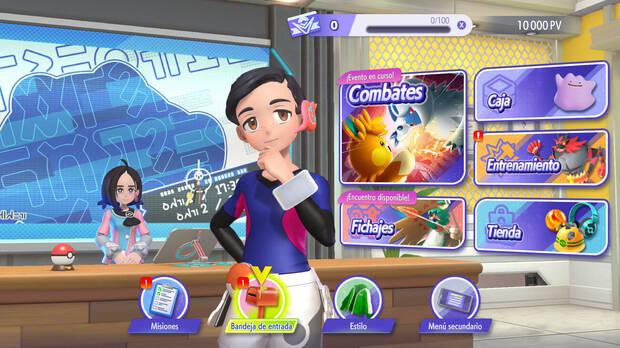 Pok�mon Champions - Men� bandeja de entrada donde se reciben regalos