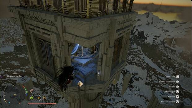 Crimson Desert - Desaf�os de Abismo, Descanso de �ter; abertura lateral en la torre central del Abismo