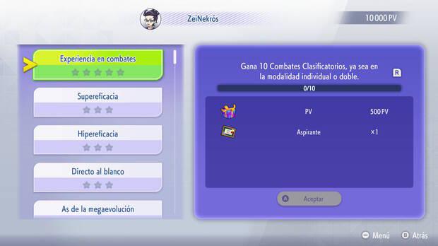 Pok�mon Champions - Conseguir Puntos de Victoria completando logros
