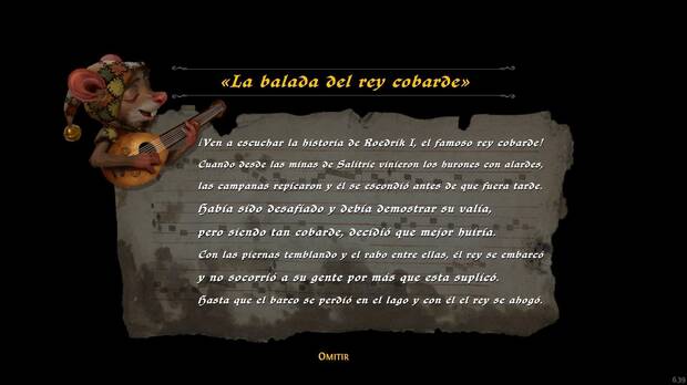 Por supuesto, como buenos bardos que somos podremos cantar diversas canciones que narran diferentes hechos hist�ricos de este peque�o mundo.