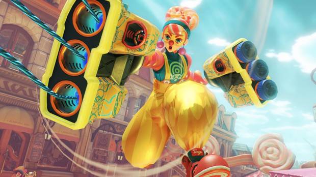 Captura de ARMS en Switch.
