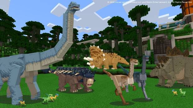 Minecraft se convierte en un gestor de parques jursicos con el DLC de Jurassic World Imagen 2