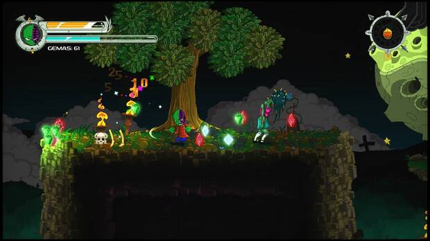 La acción es muy importante, pero 'Nightmare Boy' también combina plataformas y mapas tipo 'metroidvania'.